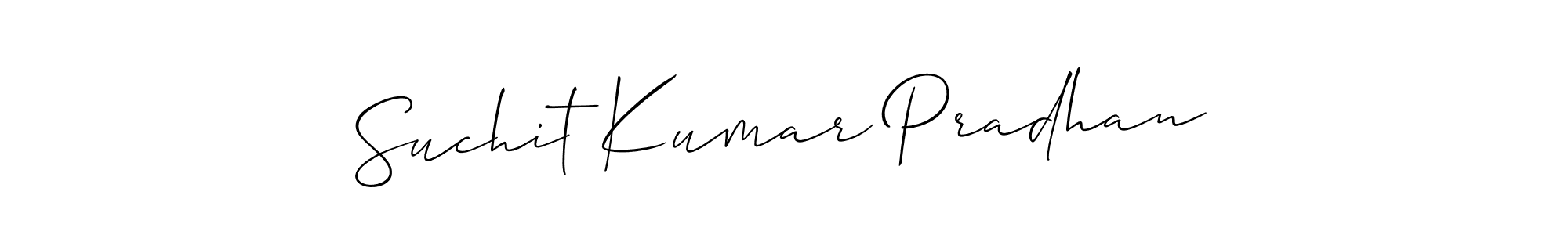 See photos of Suchit Kumar Pradhan official signature by Spectra . Check more albums & portfolios. Read reviews & check more about Allison_Script font. Suchit Kumar Pradhan signature style 2 images and pictures png