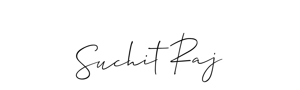 It looks lik you need a new signature style for name Suchit Raj. Design unique handwritten (Allison_Script) signature with our free signature maker in just a few clicks. Suchit Raj signature style 2 images and pictures png