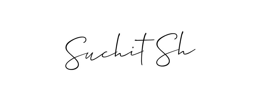 This is the best signature style for the Suchit Sh name. Also you like these signature font (Allison_Script). Mix name signature. Suchit Sh signature style 2 images and pictures png