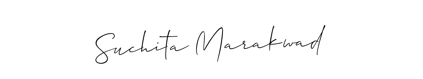 How to make Suchita Marakwad signature? Allison_Script is a professional autograph style. Create handwritten signature for Suchita Marakwad name. Suchita Marakwad signature style 2 images and pictures png