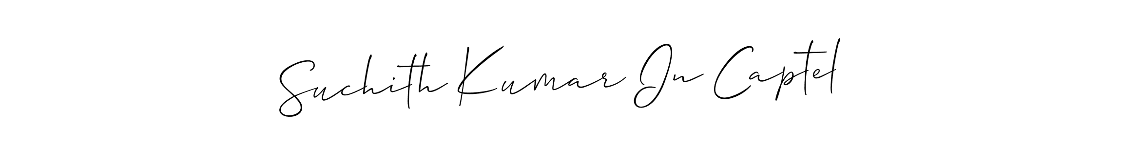 You can use this online signature creator to create a handwritten signature for the name Suchith Kumar In Captel. This is the best online autograph maker. Suchith Kumar In Captel signature style 2 images and pictures png