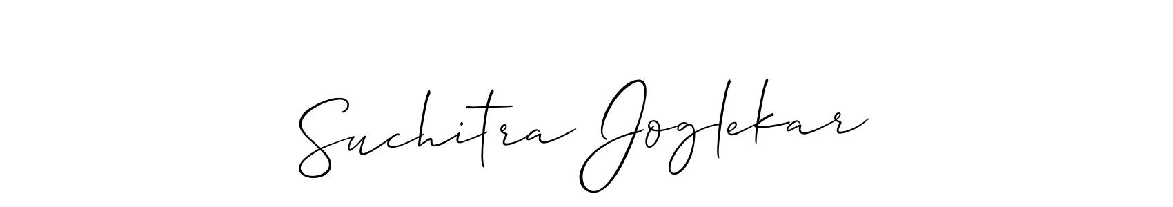 How to make Suchitra Joglekar signature? Allison_Script is a professional autograph style. Create handwritten signature for Suchitra Joglekar name. Suchitra Joglekar signature style 2 images and pictures png