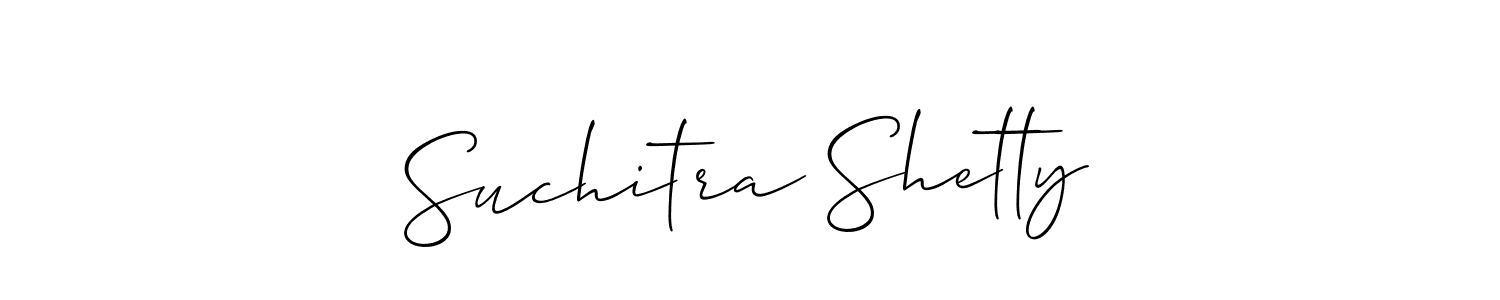 You should practise on your own different ways (Allison_Script) to write your name (Suchitra Shetty) in signature. don't let someone else do it for you. Suchitra Shetty signature style 2 images and pictures png