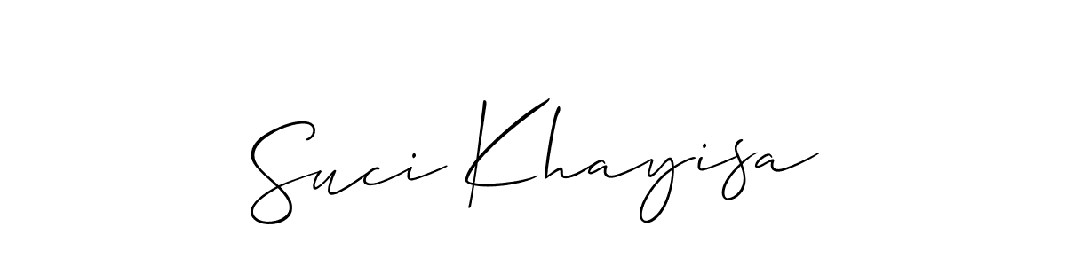 See photos of Suci Khayisa official signature by Spectra . Check more albums & portfolios. Read reviews & check more about Allison_Script font. Suci Khayisa signature style 2 images and pictures png