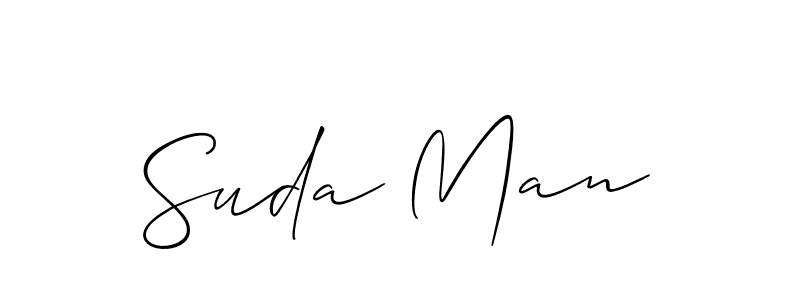 Create a beautiful signature design for name Suda Man. With this signature (Allison_Script) fonts, you can make a handwritten signature for free. Suda Man signature style 2 images and pictures png