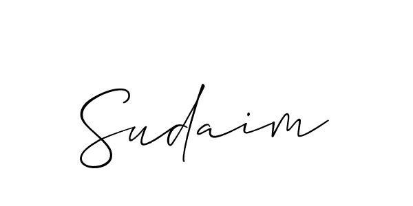 How to make Sudaim signature? Allison_Script is a professional autograph style. Create handwritten signature for Sudaim name. Sudaim signature style 2 images and pictures png