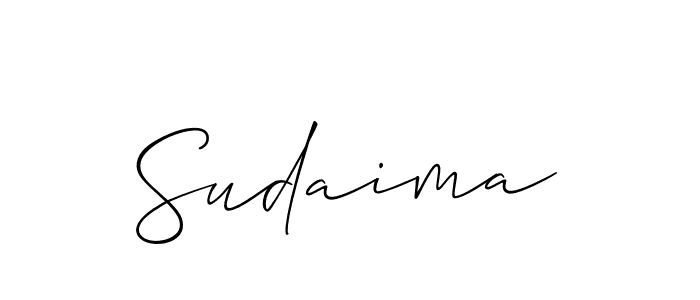 How to make Sudaima signature? Allison_Script is a professional autograph style. Create handwritten signature for Sudaima name. Sudaima signature style 2 images and pictures png