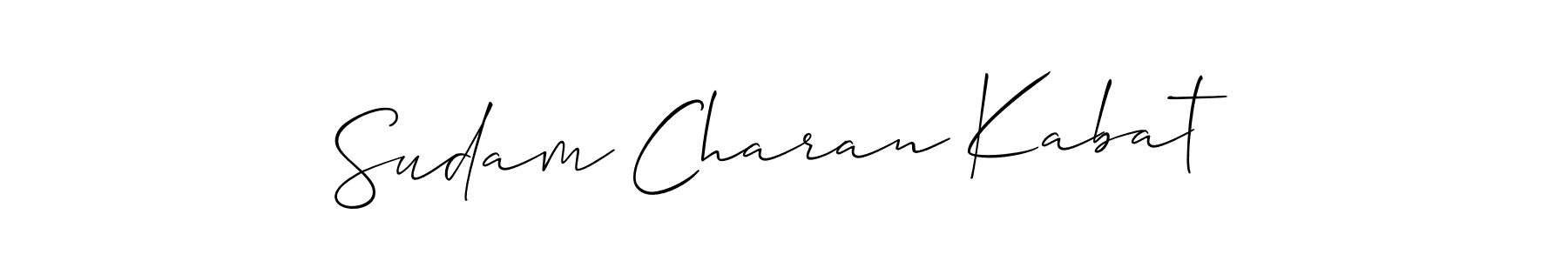 Sudam Charan Kabat stylish signature style. Best Handwritten Sign (Allison_Script) for my name. Handwritten Signature Collection Ideas for my name Sudam Charan Kabat. Sudam Charan Kabat signature style 2 images and pictures png