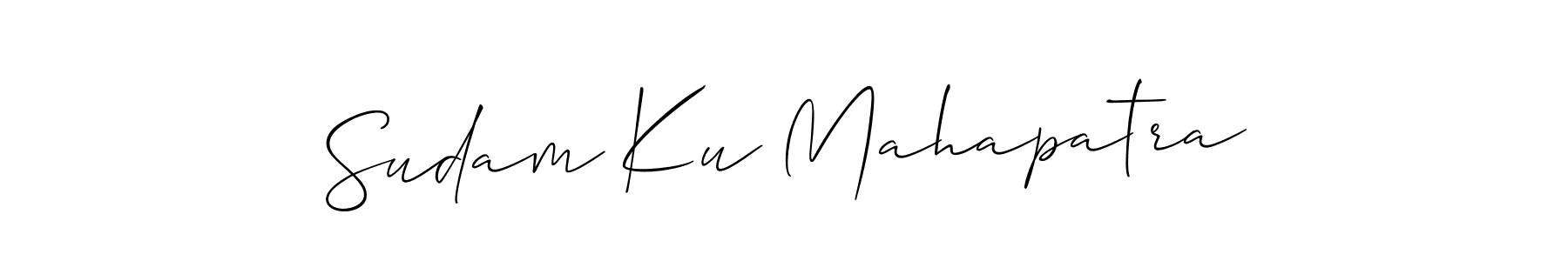 Also You can easily find your signature by using the search form. We will create Sudam Ku Mahapatra name handwritten signature images for you free of cost using Allison_Script sign style. Sudam Ku Mahapatra signature style 2 images and pictures png