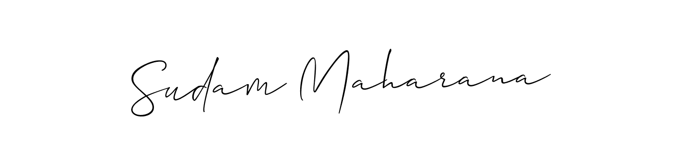 It looks lik you need a new signature style for name Sudam Maharana. Design unique handwritten (Allison_Script) signature with our free signature maker in just a few clicks. Sudam Maharana signature style 2 images and pictures png