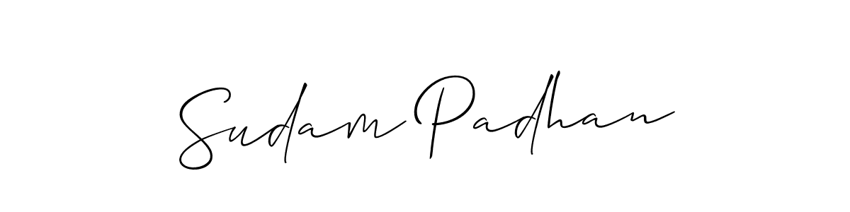 Make a short Sudam Padhan signature style. Manage your documents anywhere anytime using Allison_Script. Create and add eSignatures, submit forms, share and send files easily. Sudam Padhan signature style 2 images and pictures png