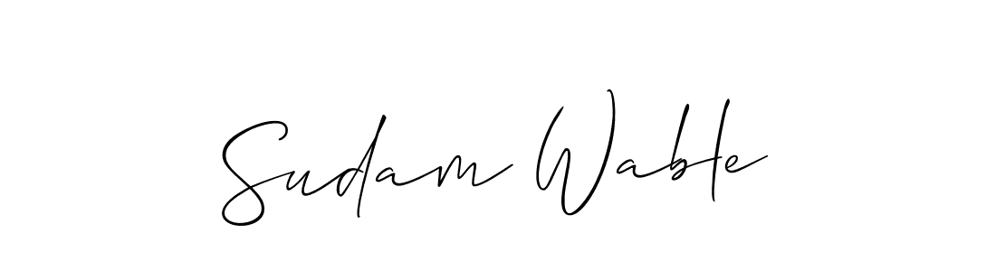 This is the best signature style for the Sudam Wable name. Also you like these signature font (Allison_Script). Mix name signature. Sudam Wable signature style 2 images and pictures png