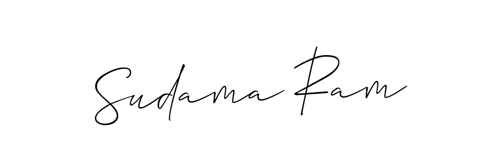 You should practise on your own different ways (Allison_Script) to write your name (Sudama Ram) in signature. don't let someone else do it for you. Sudama Ram signature style 2 images and pictures png