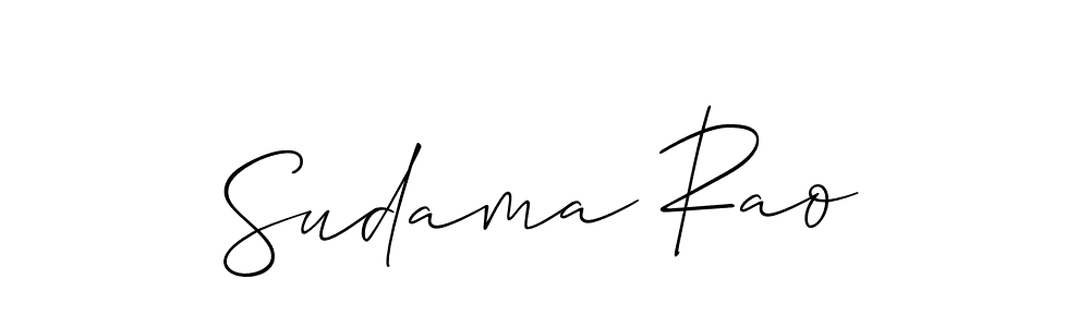 How to make Sudama Rao signature? Allison_Script is a professional autograph style. Create handwritten signature for Sudama Rao name. Sudama Rao signature style 2 images and pictures png