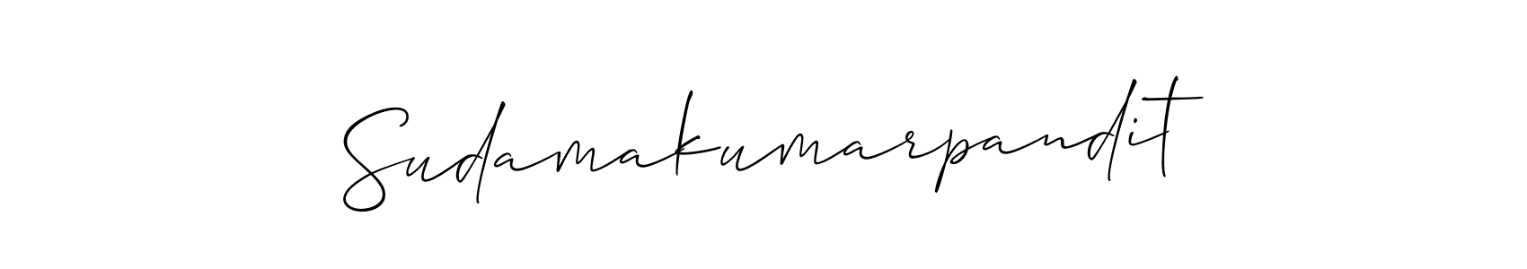Design your own signature with our free online signature maker. With this signature software, you can create a handwritten (Allison_Script) signature for name Sudamakumarpandit. Sudamakumarpandit signature style 2 images and pictures png