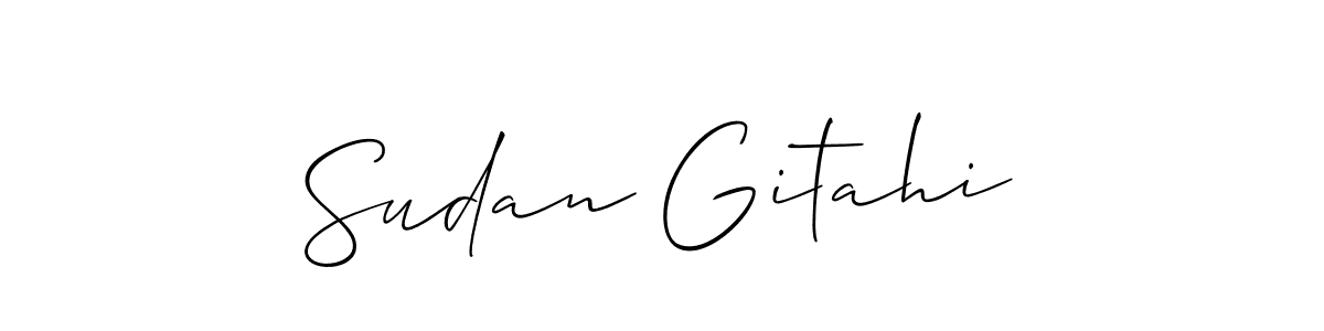 Here are the top 10 professional signature styles for the name Sudan Gitahi. These are the best autograph styles you can use for your name. Sudan Gitahi signature style 2 images and pictures png