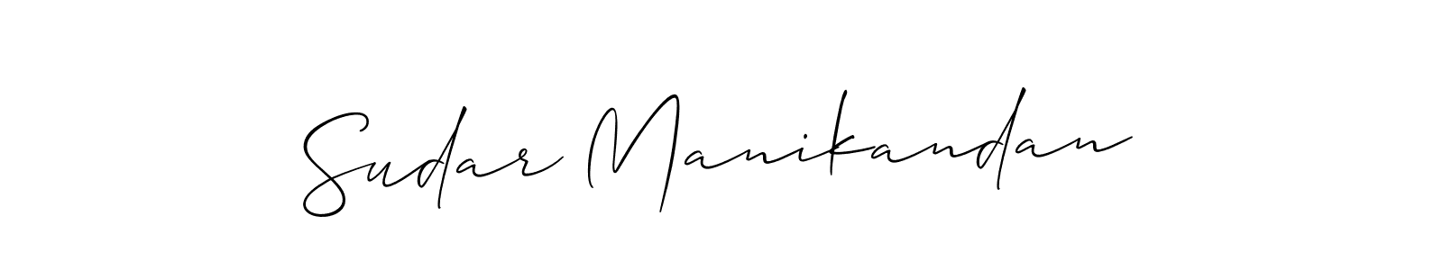 Sudar Manikandan stylish signature style. Best Handwritten Sign (Allison_Script) for my name. Handwritten Signature Collection Ideas for my name Sudar Manikandan. Sudar Manikandan signature style 2 images and pictures png