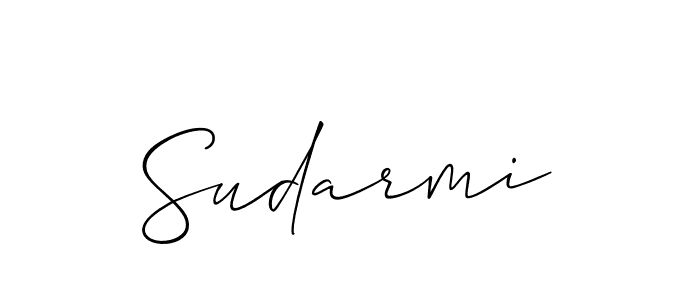 Best and Professional Signature Style for Sudarmi. Allison_Script Best Signature Style Collection. Sudarmi signature style 2 images and pictures png