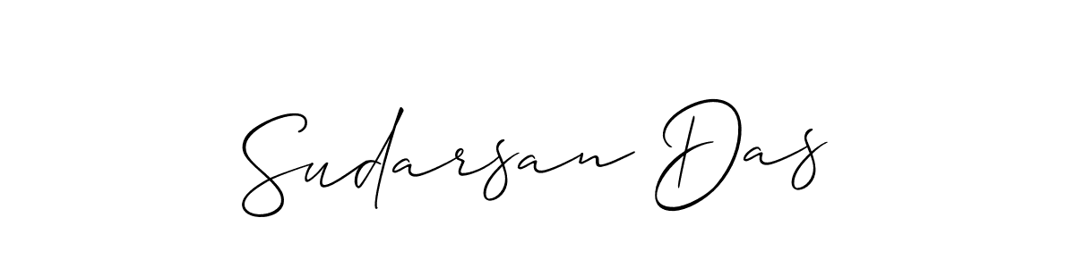 How to make Sudarsan Das name signature. Use Allison_Script style for creating short signs online. This is the latest handwritten sign. Sudarsan Das signature style 2 images and pictures png