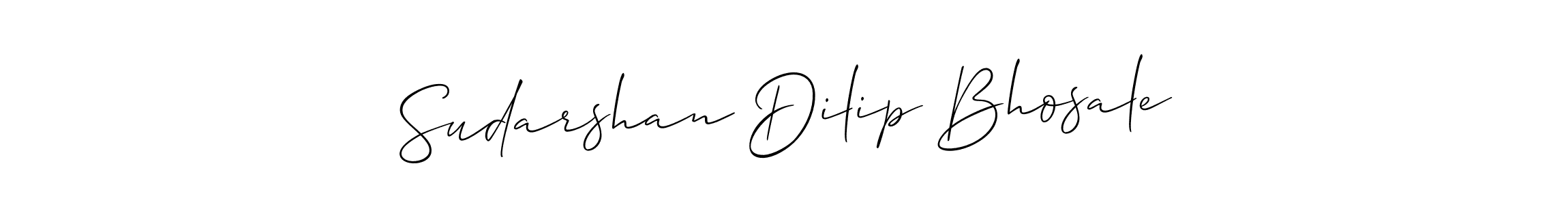 How to make Sudarshan Dilip Bhosale signature? Allison_Script is a professional autograph style. Create handwritten signature for Sudarshan Dilip Bhosale name. Sudarshan Dilip Bhosale signature style 2 images and pictures png