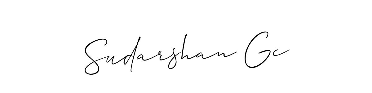 You should practise on your own different ways (Allison_Script) to write your name (Sudarshan Gc) in signature. don't let someone else do it for you. Sudarshan Gc signature style 2 images and pictures png
