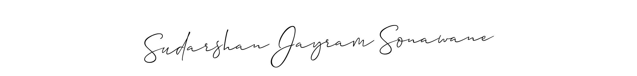Allison_Script is a professional signature style that is perfect for those who want to add a touch of class to their signature. It is also a great choice for those who want to make their signature more unique. Get Sudarshan Jayram Sonawane name to fancy signature for free. Sudarshan Jayram Sonawane signature style 2 images and pictures png