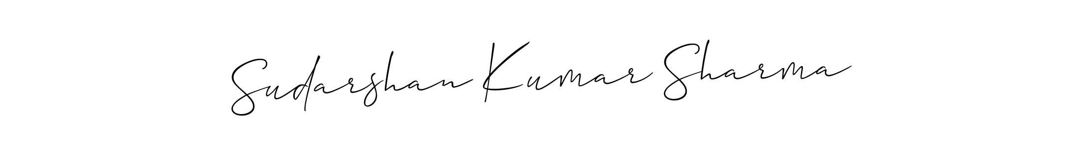 Make a short Sudarshan Kumar Sharma signature style. Manage your documents anywhere anytime using Allison_Script. Create and add eSignatures, submit forms, share and send files easily. Sudarshan Kumar Sharma signature style 2 images and pictures png