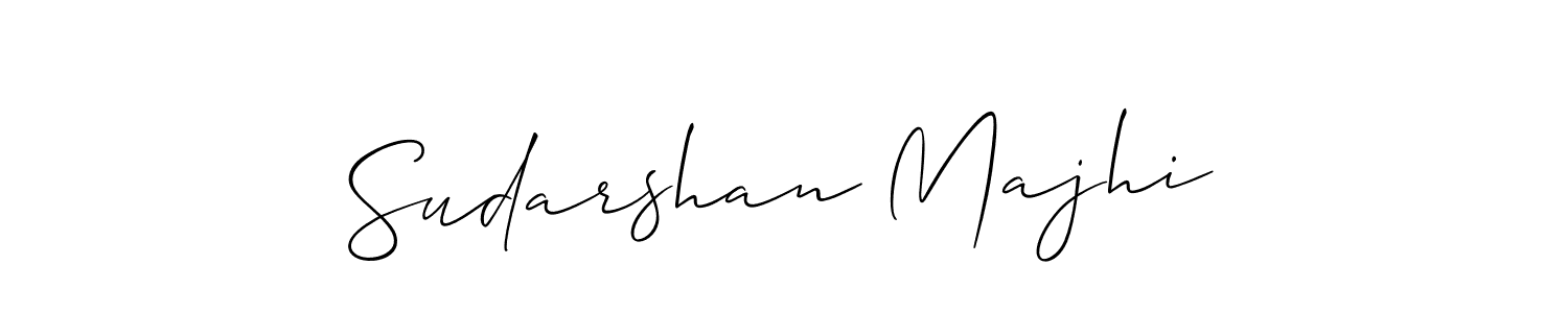 if you are searching for the best signature style for your name Sudarshan Majhi. so please give up your signature search. here we have designed multiple signature styles  using Allison_Script. Sudarshan Majhi signature style 2 images and pictures png