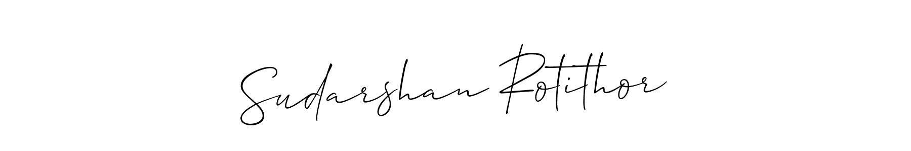 Create a beautiful signature design for name Sudarshan Rotithor. With this signature (Allison_Script) fonts, you can make a handwritten signature for free. Sudarshan Rotithor signature style 2 images and pictures png