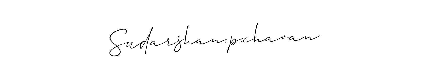 Also we have Sudarshan.p.chavan name is the best signature style. Create professional handwritten signature collection using Allison_Script autograph style. Sudarshan.p.chavan signature style 2 images and pictures png