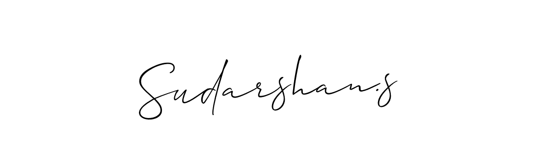 Also we have Sudarshan.s name is the best signature style. Create professional handwritten signature collection using Allison_Script autograph style. Sudarshan.s signature style 2 images and pictures png