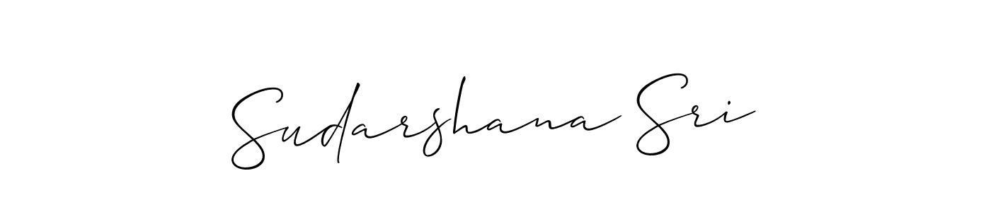 It looks lik you need a new signature style for name Sudarshana Sri. Design unique handwritten (Allison_Script) signature with our free signature maker in just a few clicks. Sudarshana Sri signature style 2 images and pictures png