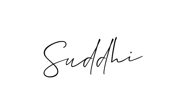 It looks lik you need a new signature style for name Suddhi. Design unique handwritten (Allison_Script) signature with our free signature maker in just a few clicks. Suddhi signature style 2 images and pictures png