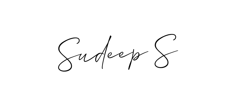 Here are the top 10 professional signature styles for the name Sudeep S. These are the best autograph styles you can use for your name. Sudeep S signature style 2 images and pictures png
