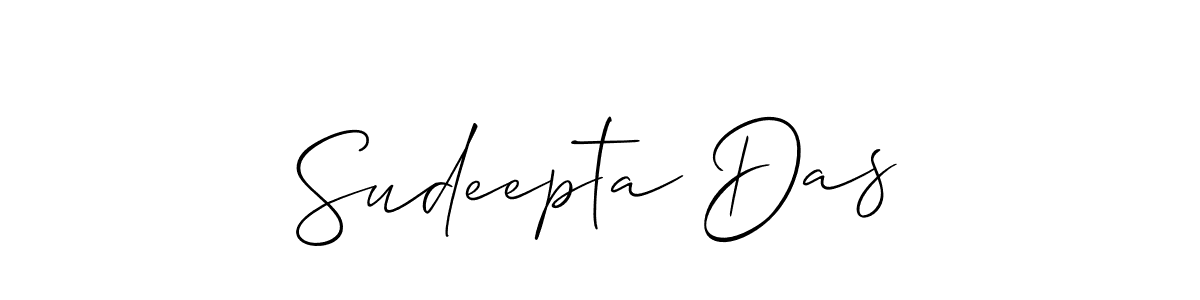 Make a beautiful signature design for name Sudeepta Das. With this signature (Allison_Script) style, you can create a handwritten signature for free. Sudeepta Das signature style 2 images and pictures png