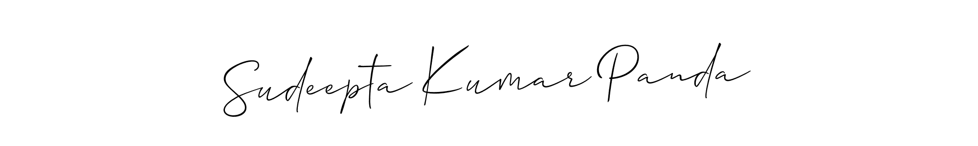 You should practise on your own different ways (Allison_Script) to write your name (Sudeepta Kumar Panda) in signature. don't let someone else do it for you. Sudeepta Kumar Panda signature style 2 images and pictures png