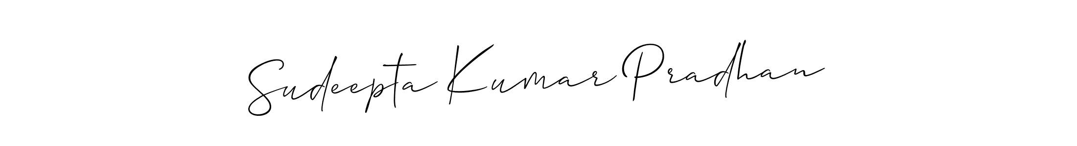 Sudeepta Kumar Pradhan stylish signature style. Best Handwritten Sign (Allison_Script) for my name. Handwritten Signature Collection Ideas for my name Sudeepta Kumar Pradhan. Sudeepta Kumar Pradhan signature style 2 images and pictures png