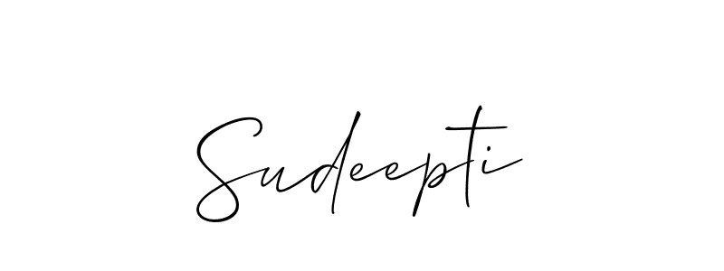 Make a short Sudeepti signature style. Manage your documents anywhere anytime using Allison_Script. Create and add eSignatures, submit forms, share and send files easily. Sudeepti signature style 2 images and pictures png