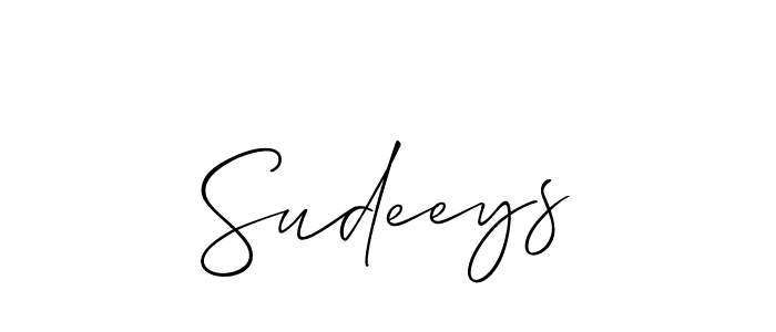 Make a beautiful signature design for name Sudeeys. Use this online signature maker to create a handwritten signature for free. Sudeeys signature style 2 images and pictures png