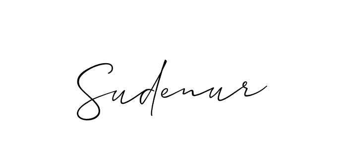 The best way (Allison_Script) to make a short signature is to pick only two or three words in your name. The name Sudenur include a total of six letters. For converting this name. Sudenur signature style 2 images and pictures png