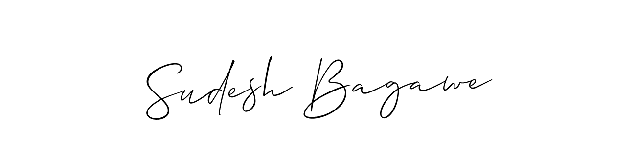 if you are searching for the best signature style for your name Sudesh Bagawe. so please give up your signature search. here we have designed multiple signature styles  using Allison_Script. Sudesh Bagawe signature style 2 images and pictures png