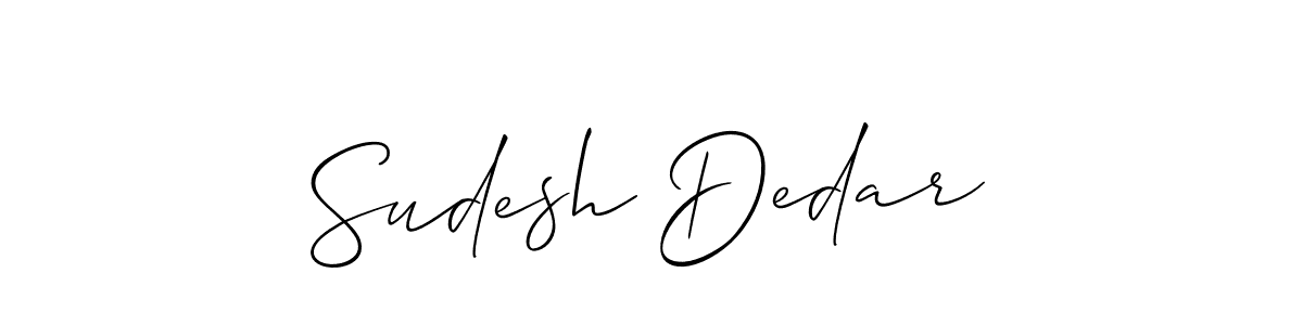 Here are the top 10 professional signature styles for the name Sudesh Dedar. These are the best autograph styles you can use for your name. Sudesh Dedar signature style 2 images and pictures png