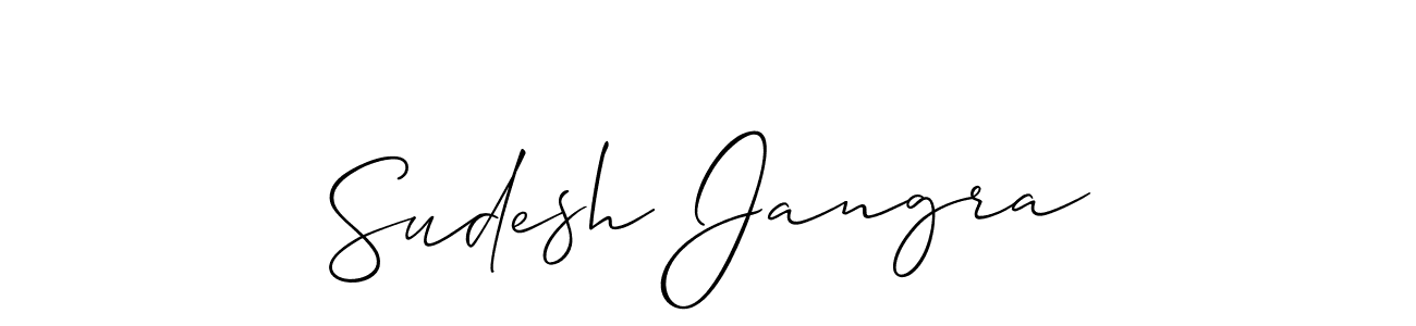 Check out images of Autograph of Sudesh Jangra name. Actor Sudesh Jangra Signature Style. Allison_Script is a professional sign style online. Sudesh Jangra signature style 2 images and pictures png