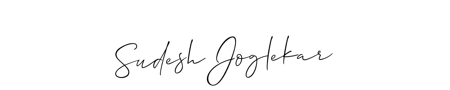 if you are searching for the best signature style for your name Sudesh Joglekar. so please give up your signature search. here we have designed multiple signature styles  using Allison_Script. Sudesh Joglekar signature style 2 images and pictures png