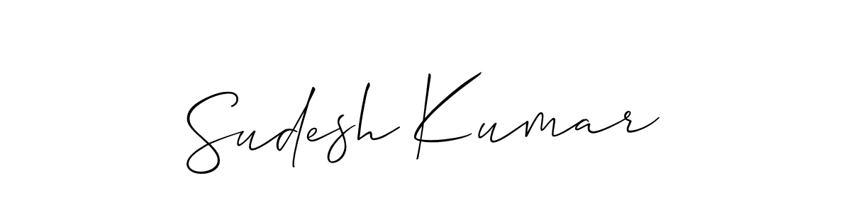 Sudesh Kumar stylish signature style. Best Handwritten Sign (Allison_Script) for my name. Handwritten Signature Collection Ideas for my name Sudesh Kumar. Sudesh Kumar signature style 2 images and pictures png