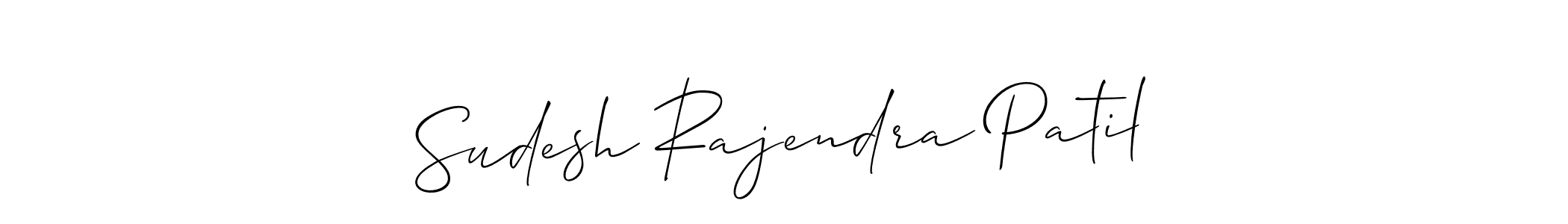 Also we have Sudesh Rajendra Patil name is the best signature style. Create professional handwritten signature collection using Allison_Script autograph style. Sudesh Rajendra Patil signature style 2 images and pictures png