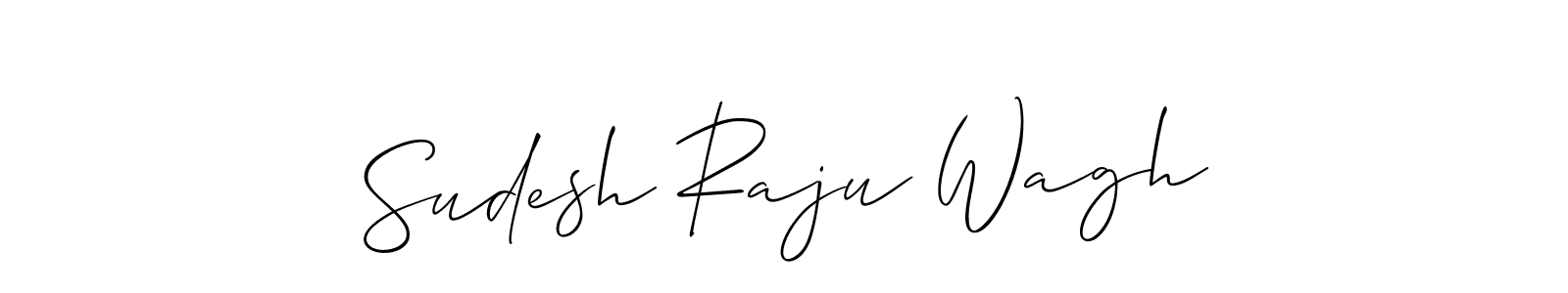 Design your own signature with our free online signature maker. With this signature software, you can create a handwritten (Allison_Script) signature for name Sudesh Raju Wagh. Sudesh Raju Wagh signature style 2 images and pictures png