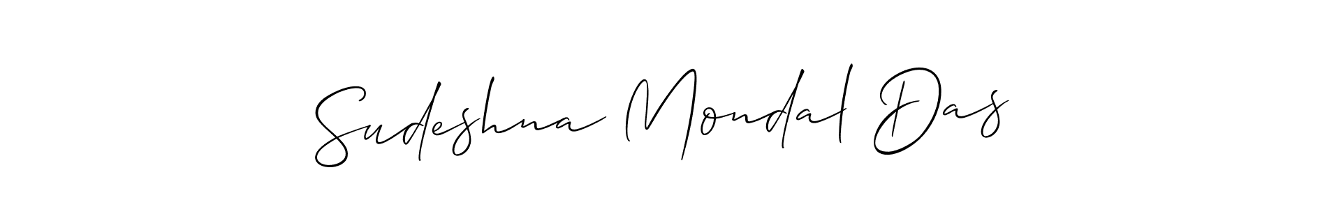 Similarly Allison_Script is the best handwritten signature design. Signature creator online .You can use it as an online autograph creator for name Sudeshna Mondal Das. Sudeshna Mondal Das signature style 2 images and pictures png