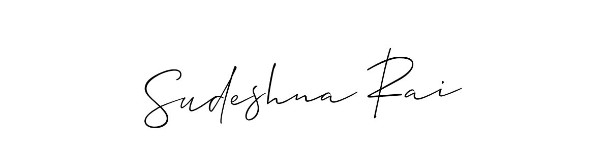 How to Draw Sudeshna Rai signature style? Allison_Script is a latest design signature styles for name Sudeshna Rai. Sudeshna Rai signature style 2 images and pictures png