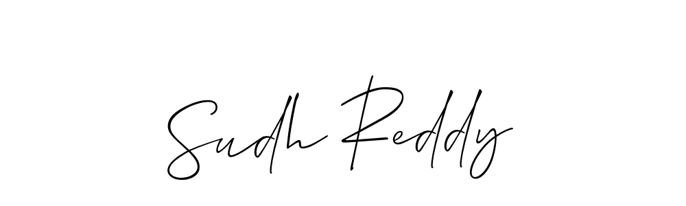 Sudh Reddy stylish signature style. Best Handwritten Sign (Allison_Script) for my name. Handwritten Signature Collection Ideas for my name Sudh Reddy. Sudh Reddy signature style 2 images and pictures png